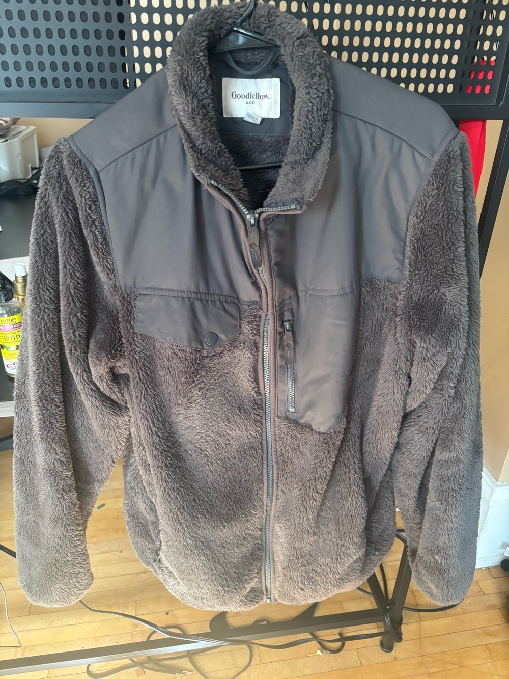 Goodfellow & Co Women’s Gray Plush Fleece Jacket